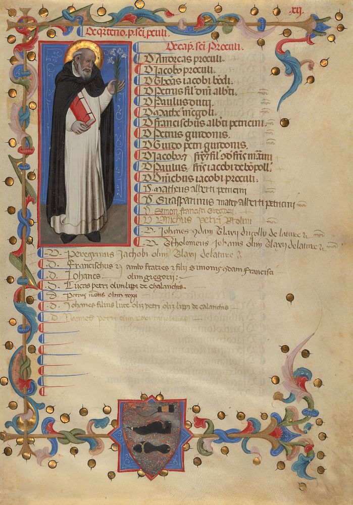 Saint Dominic by Niccolò di Giacomo da Bologna