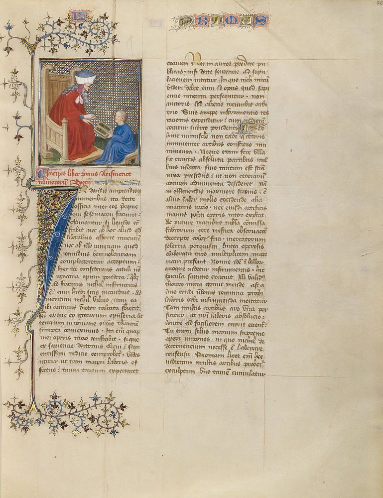 Boethius Instructs a Young Boy in Arithmetic by Virgil Master