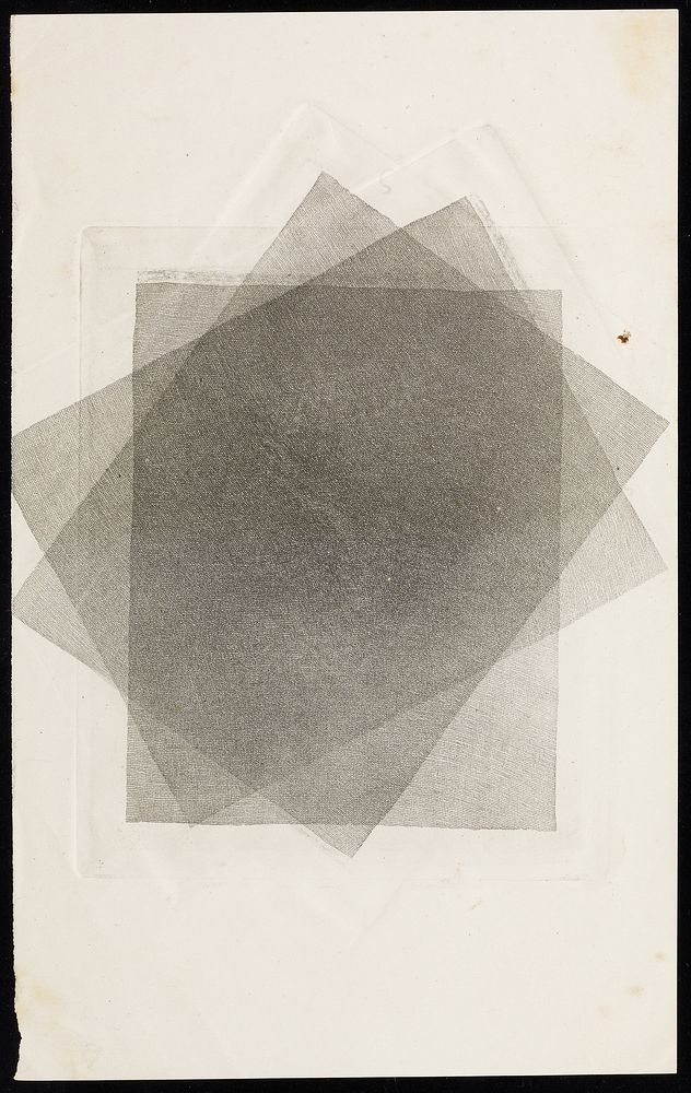 Three Sheets of Gauze, Crossed Obliquely by William Henry Fox Talbot