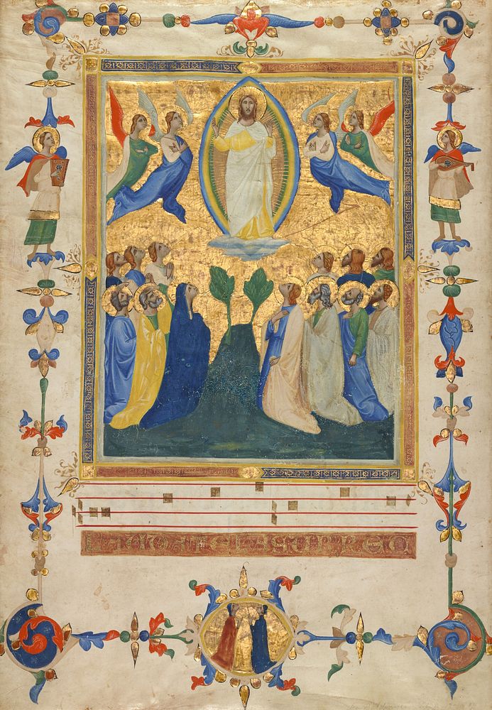 The Ascension of Christ by Pacino di Bonaguida