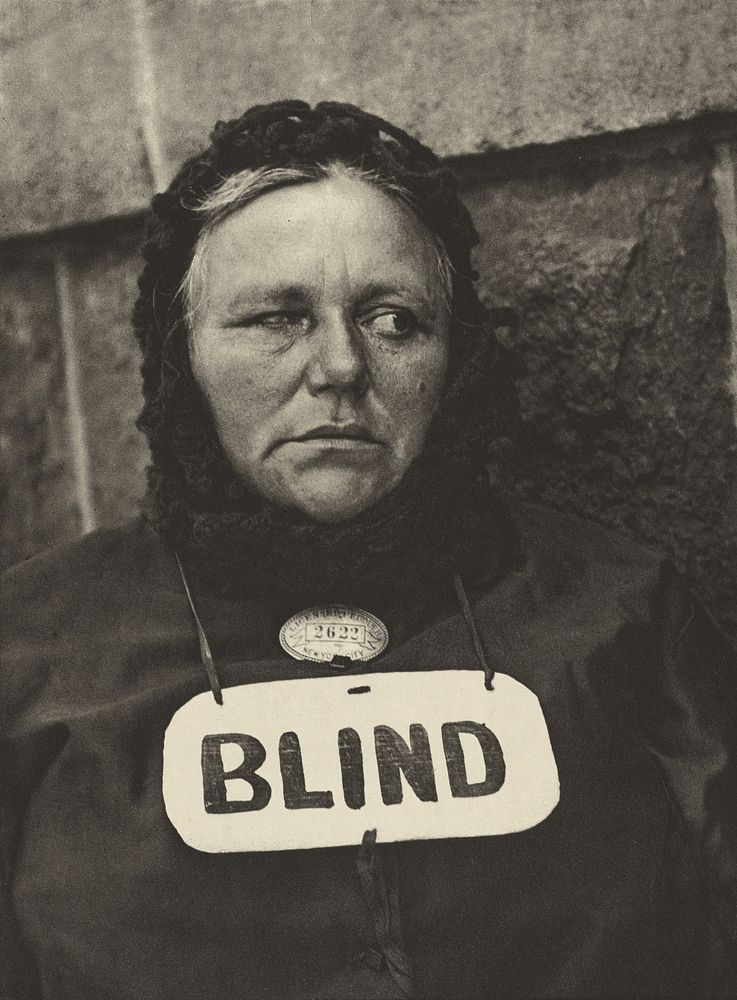 Photograph - New York [Blind Woman] by Paul Strand