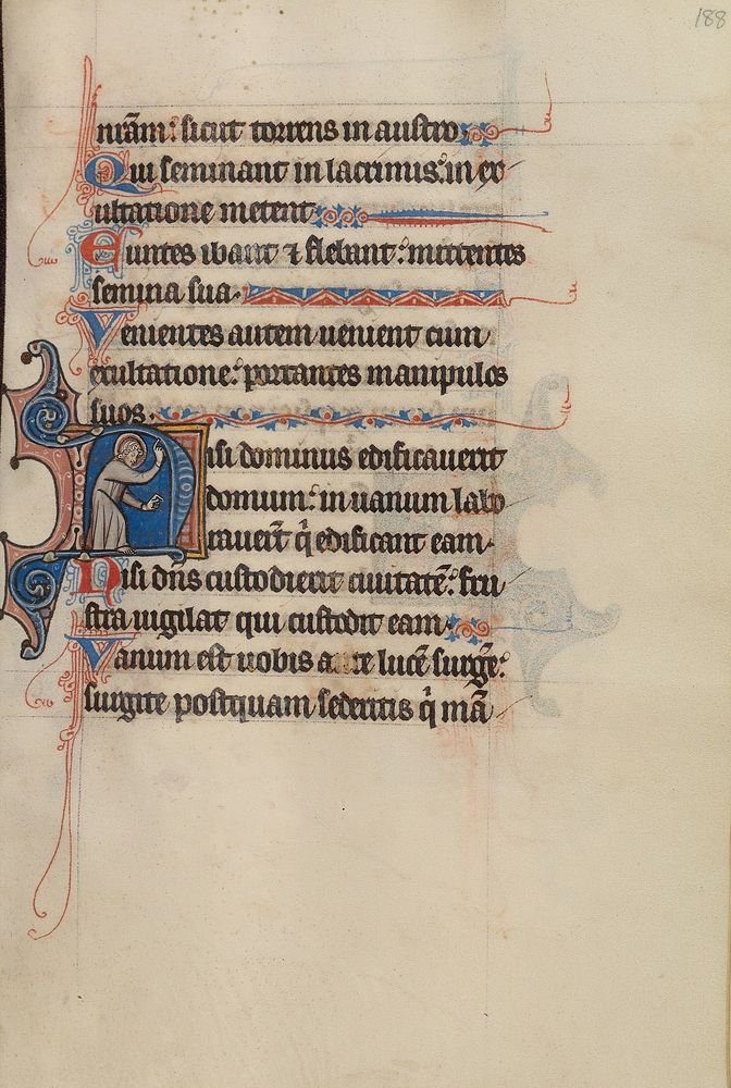Initial N: A Saint Pointing to Heaven and to the Text by Bute Master