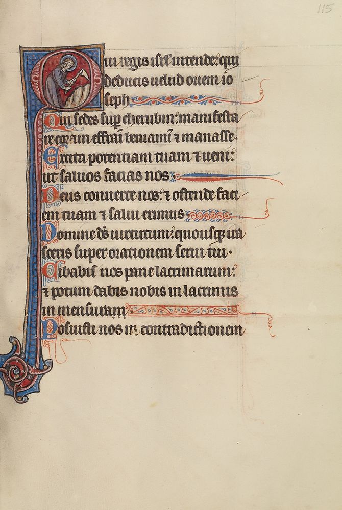 Initial O: God Tending the Vineyard by Bute Master