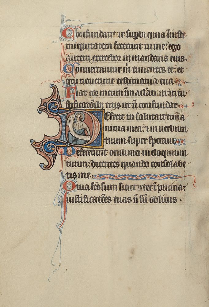 Initial D: A Saint Holding a Scroll by Bute Master