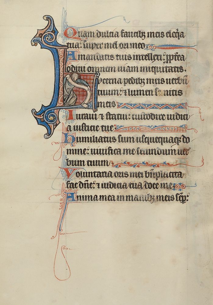 Initial L: A Saint Holding a Scroll by Bute Master