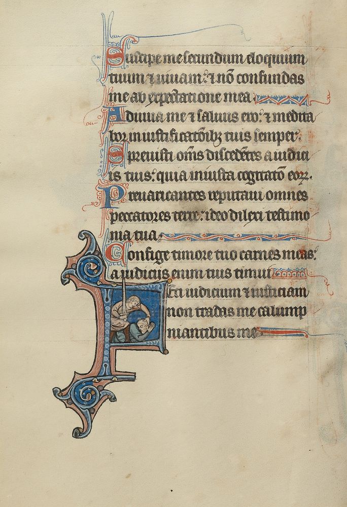 Initial F: One Man About to Kill Another with a Sword by Bute Master