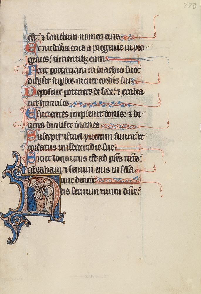 Initial N: The Presentation in the Temple by Bute Master
