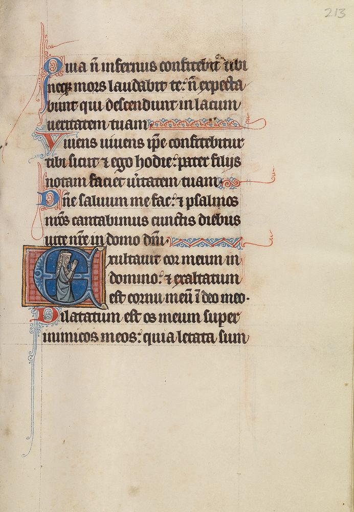 Initial E: A Woman in Prayer by Bute Master