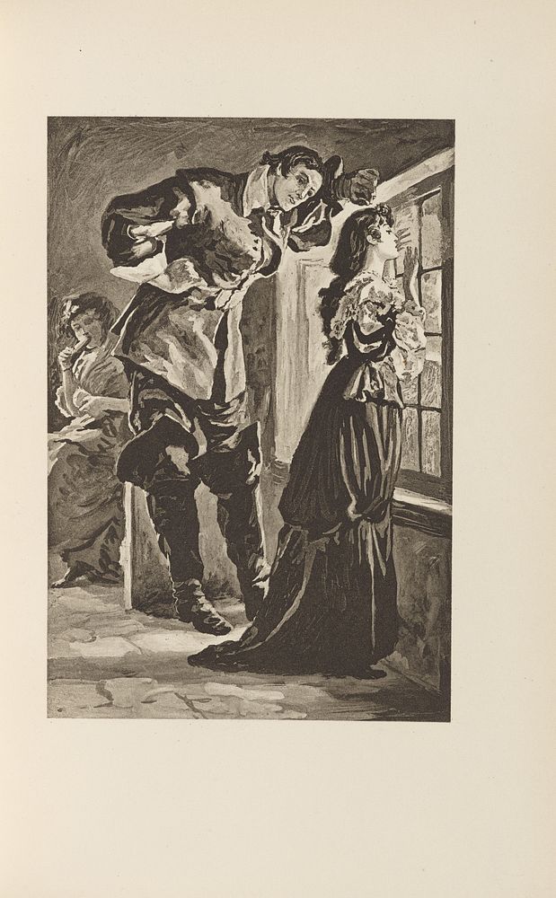 Lorna Doone and Jan Ridd at the Frozen Window by Francis Frith and A W Elson and Co