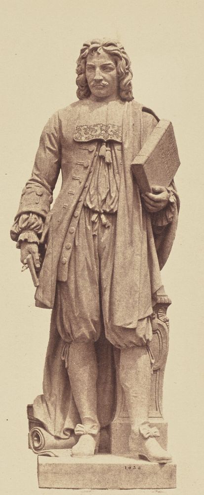 "Lepautre", Statue by Astyanax Bosio, Decoration of the Louvre, Paris by Édouard Baldus