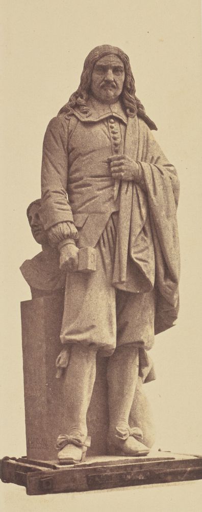 "Sarrazin", Statue by Aristide Husson, Decoration of the Louvre, Paris by Édouard Baldus