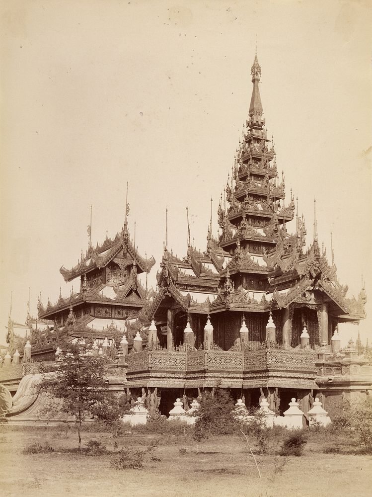 Queen's Silver Pagoda - Mandalay by Felice Beato