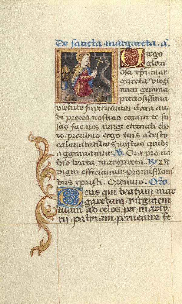 Saint Margaret and the Dragon by Master of Jacques de Besançon