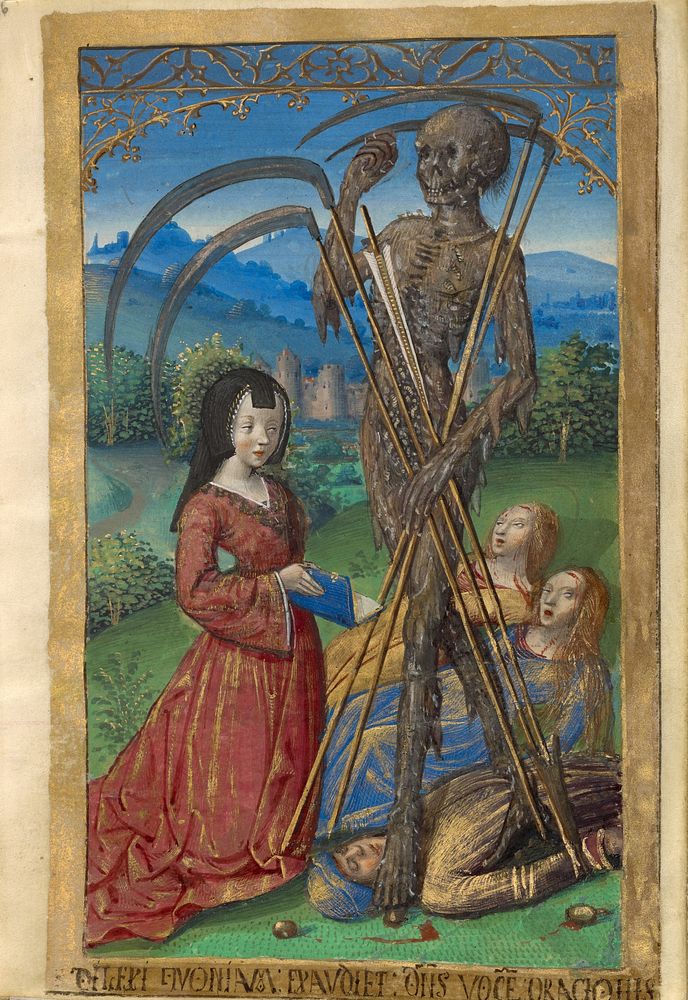 Denise Poncher before a Vision of Death by Master of the Chronique scandaleuse
