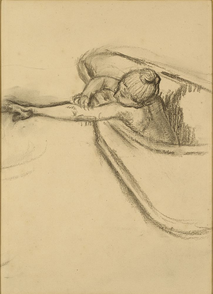 Woman in the Bath Drying her Arm by Edgar Degas