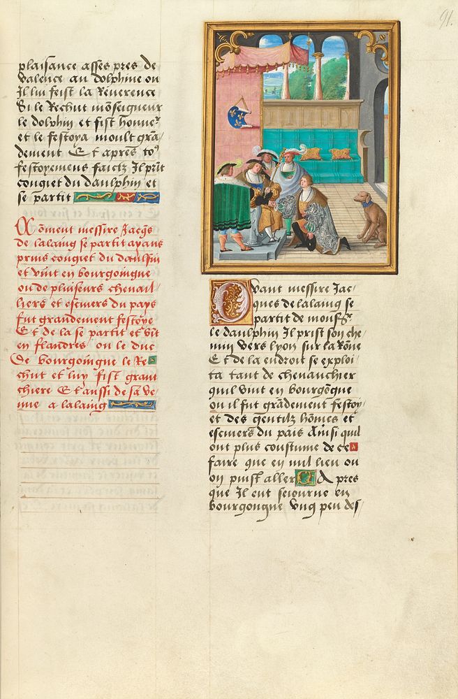 Jacques de Lalaing Taking His Leave from the Dauphin of France by Master of the Getty Lalaing