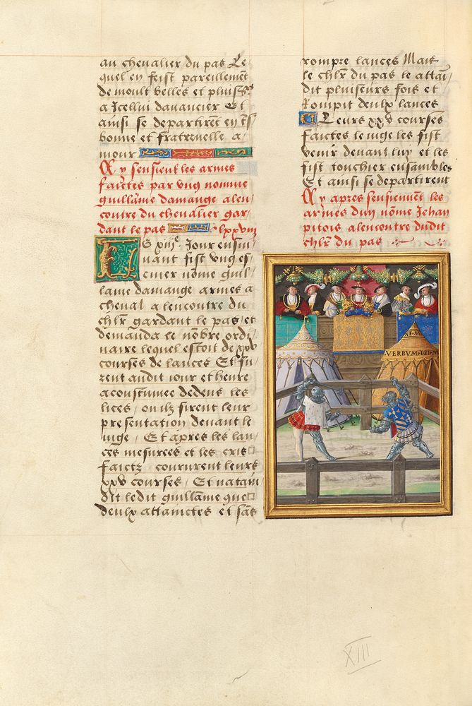 Jacques de Lalaing Fighting the Esquire Jean Pitois at the Passage of Arms of the Fountain of Tears by Master of the Getty…