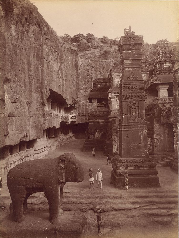 Rang Mahal or Kailasa Cave by Lala Deen Dayal
