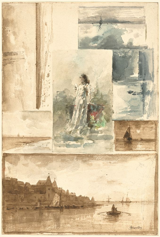 A Trompe l’oeil Collage by Alfred Stevens