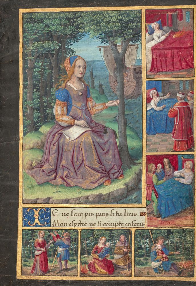 Oenone Awaits Her Unfaithful Husband Paris by Master of the Chronique scandaleuse