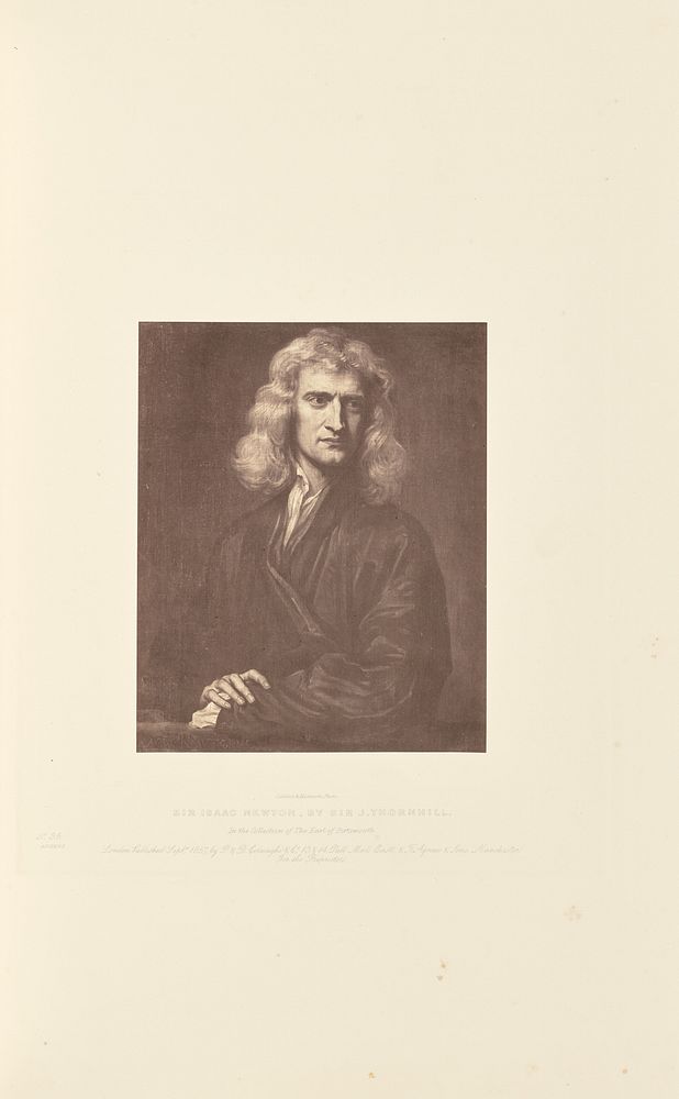 Sir Isaac Newton, by Sir J. Thornhill by Caldesi and Montecchi