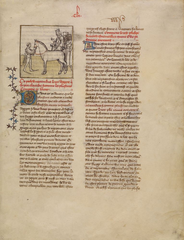 Alexander the Great by First Master of the Bible historiale of Jean de Berry