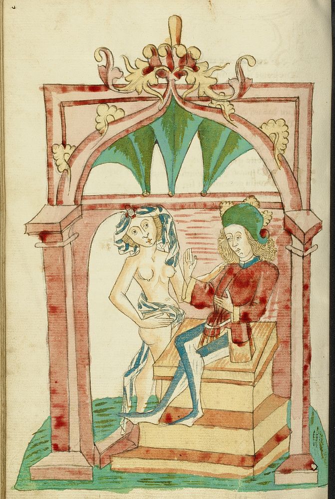 Josaphat Enthroned Tempted by a Naked Woman by Hans Schilling and Diebold Lauber