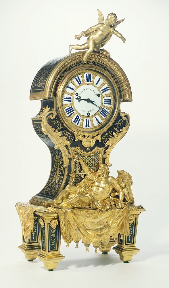 Mantel Clock (Pendule) by Paul Gudin and André Charles Boulle