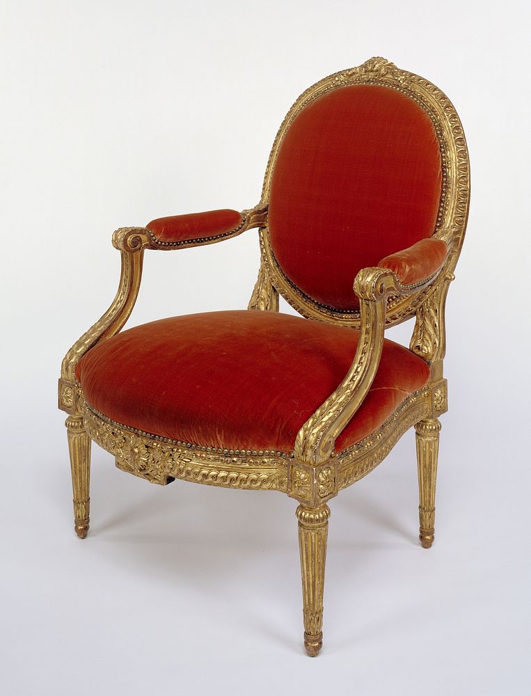 Four Armchairs and One Settee by Jacques Jean Baptiste Tilliard