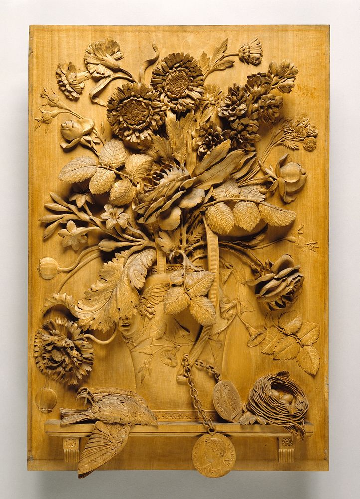 Carved Relief by Aubert Henri Joseph Parent