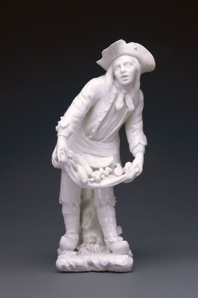 Figure of a Street Vendor by Mennecy Porcelain Manufactory
