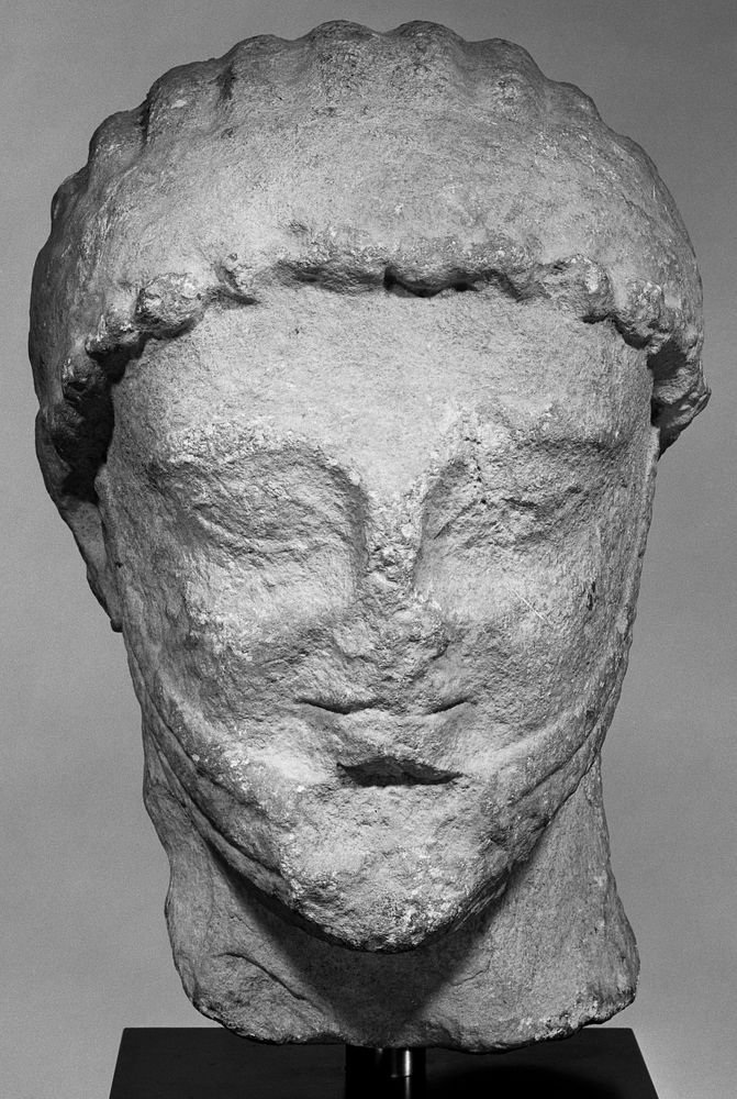 Head from a Statue of a Male Figure