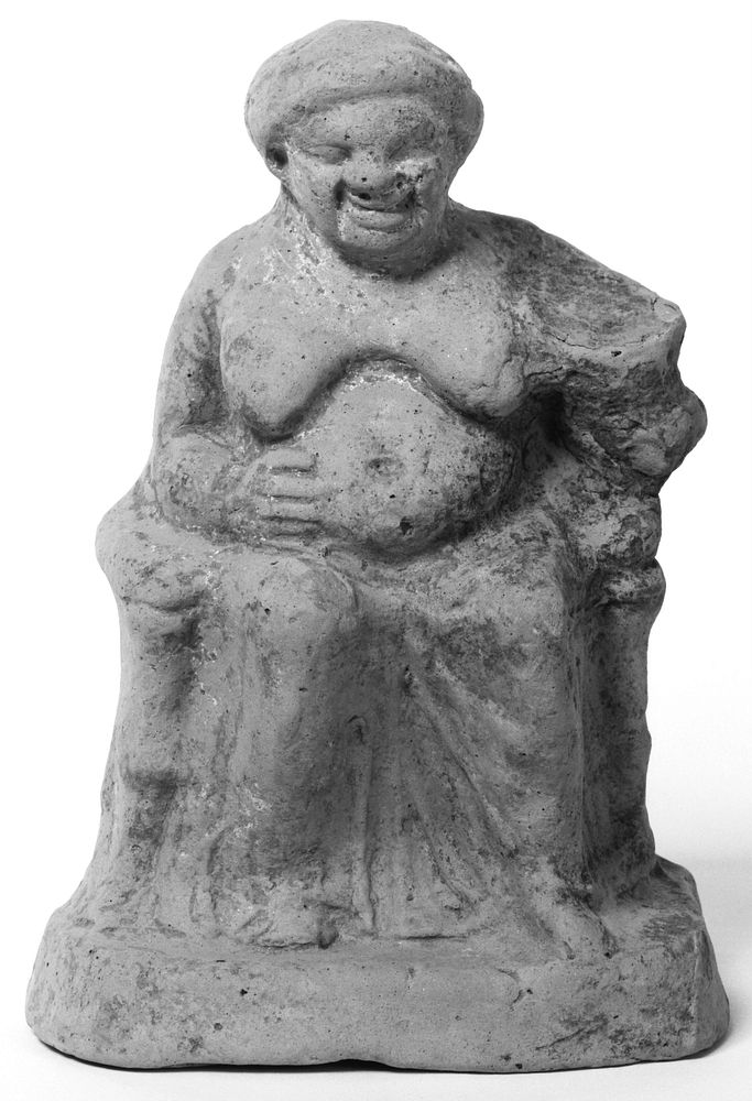 Statuette of Seated Old Woman