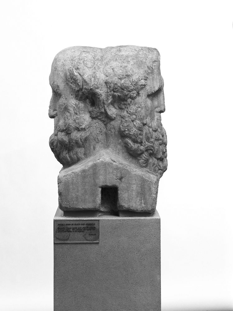 Double Portrait Herm of Aristotle and Plato