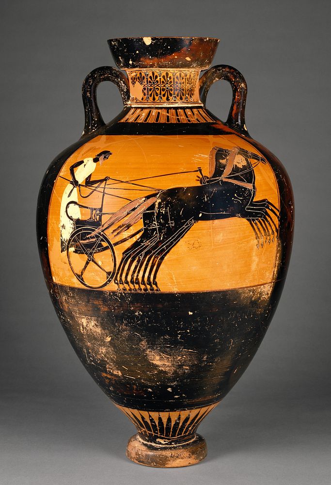 Attic Panathenaic Amphora by Kleophrades Painter