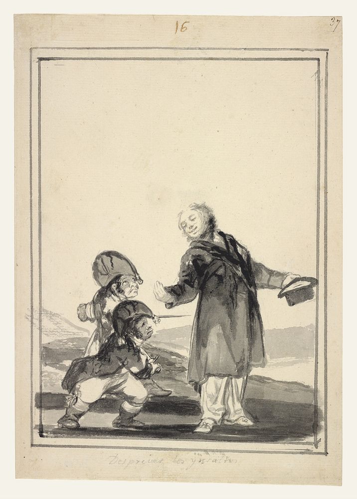 Contemptuous of the Insults by Francisco José de Goya y Lucientes Francisco de Goya