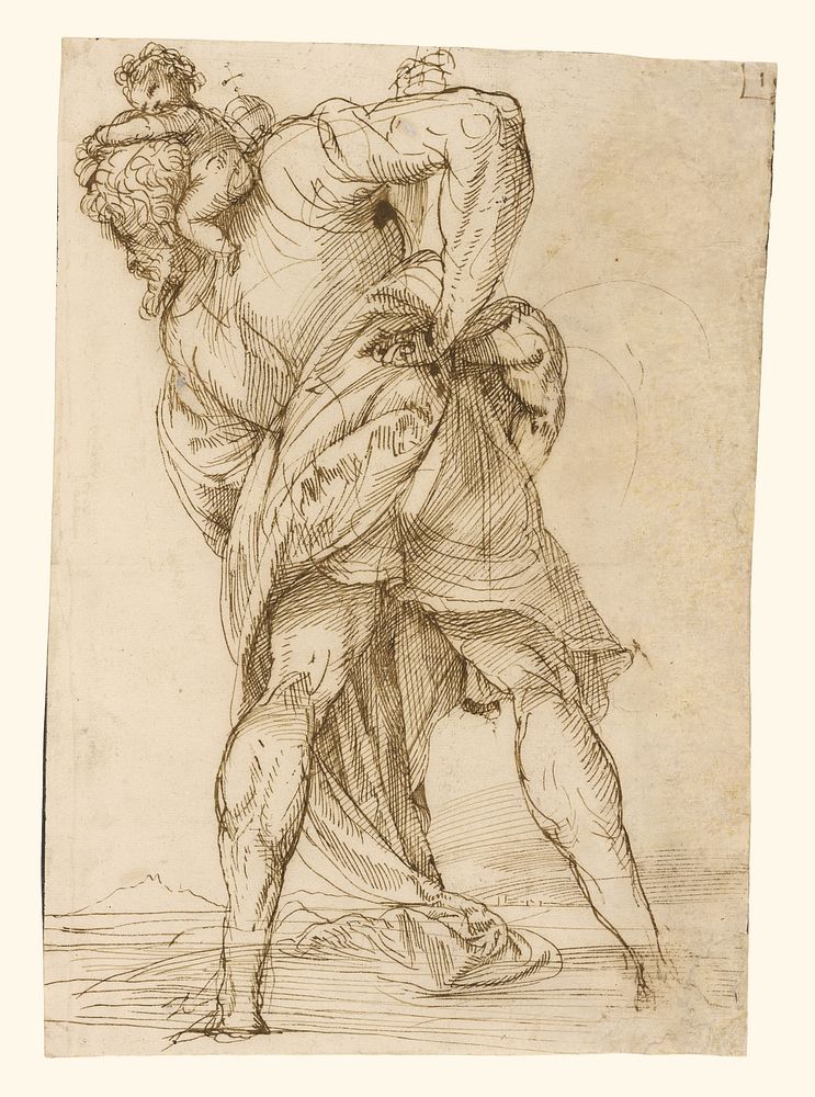 Saint Christopher by Domenico Campagnola