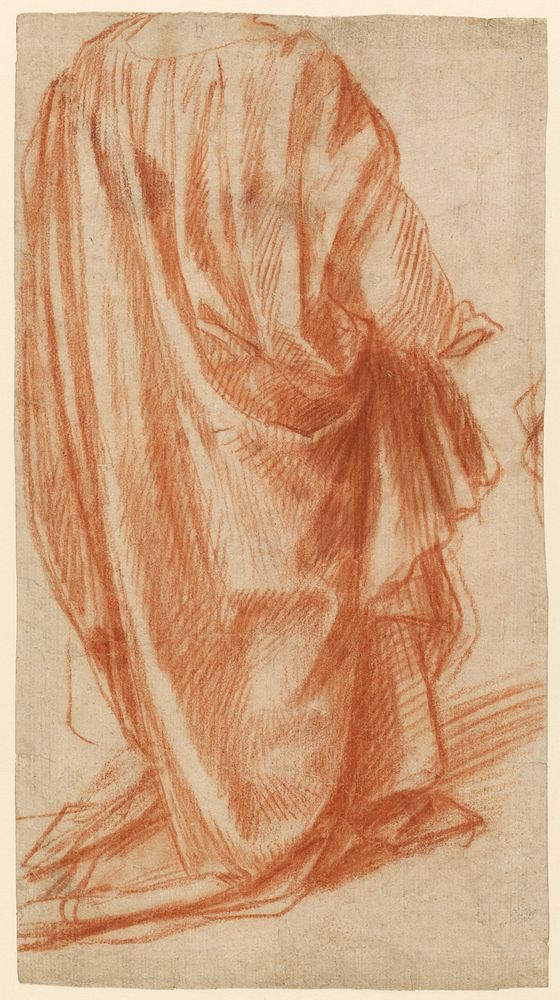 Drapery Study (recto); Study of a Nude Man (verso) by Andrea del Sarto