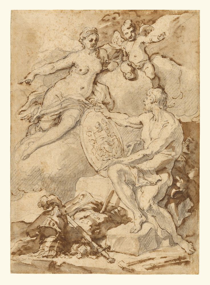 Venus Receiving from Vulcan the Arms of Aeneas by Francesco Solimena
