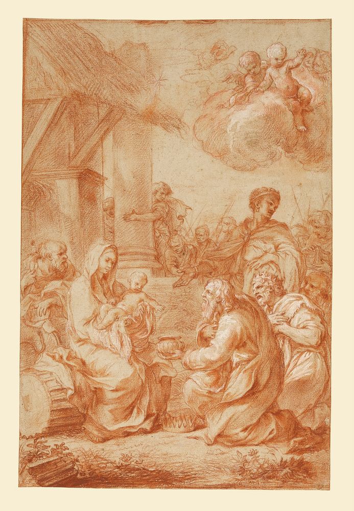 The Adoration of the Magi by Guillaume Courtois
