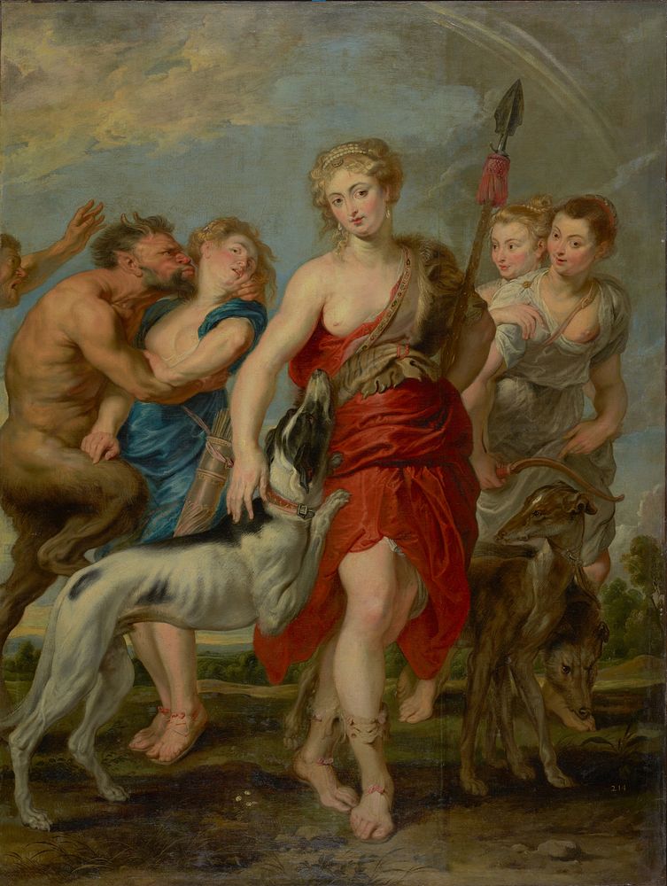 Diana and Her Nymphs on the Hunt by Peter Paul Rubens
