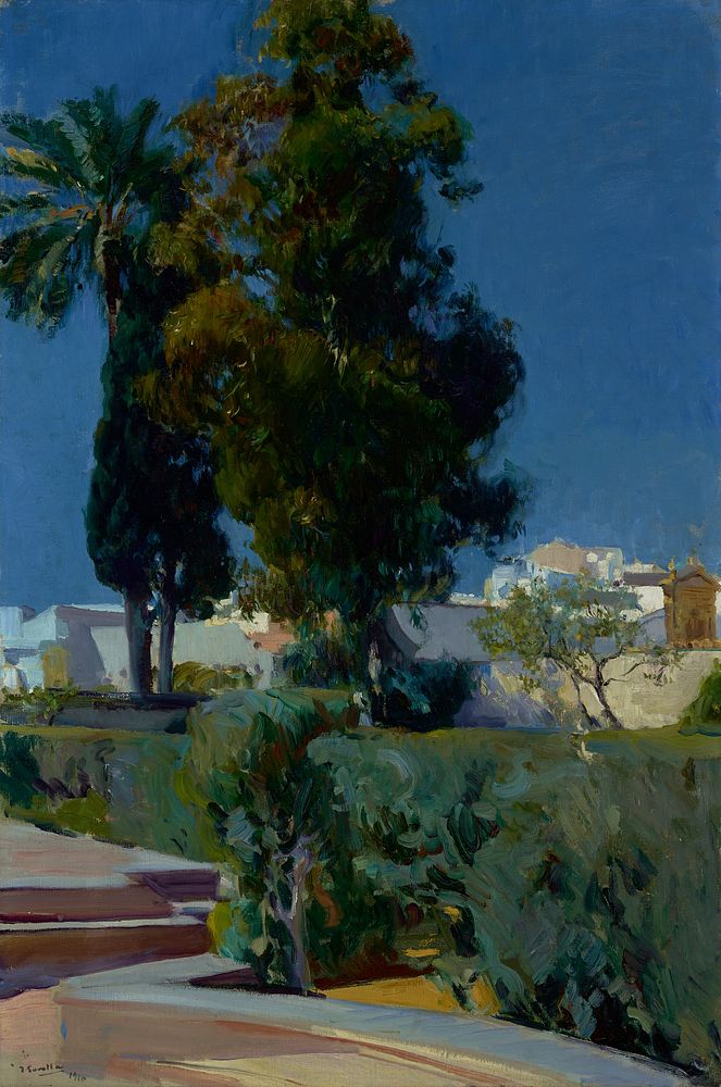 Corner of the Garden, Alcazar, Sevilla by Joaquín Sorolla y Bastida