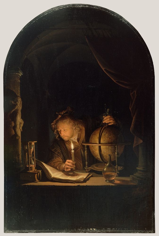 Astronomer by Candlelight by Gerrit Dou