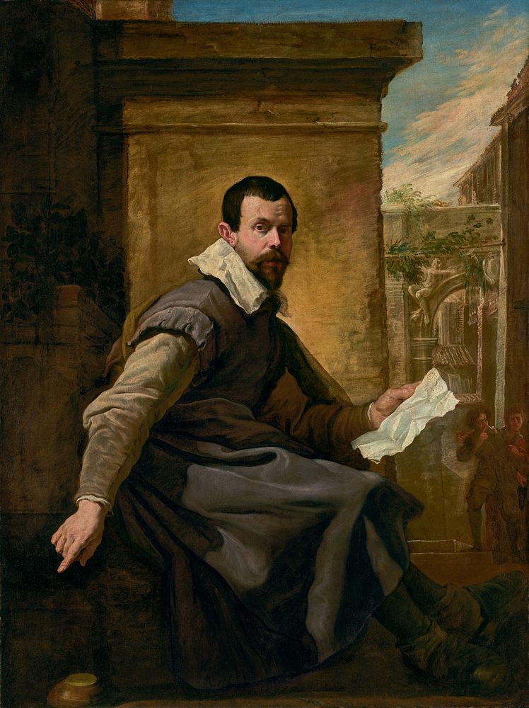 Portrait of a Man with a Sheet of Music by Domenico Fetti