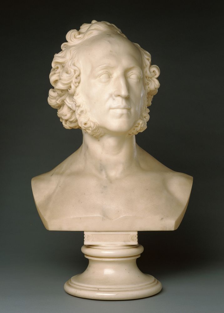 Bust of Felix Mendelssohn (1809 - 1847) by Ernst Friedrich August Rietschel