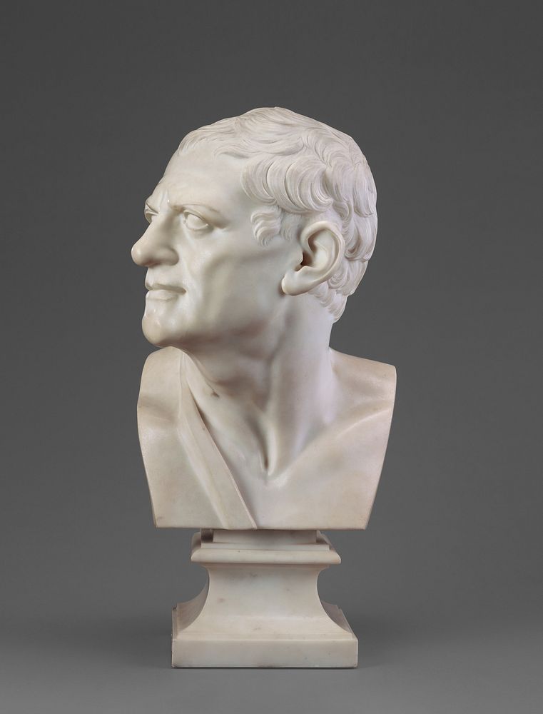 Bust of a Man (after the antique) by Joseph Wilton
