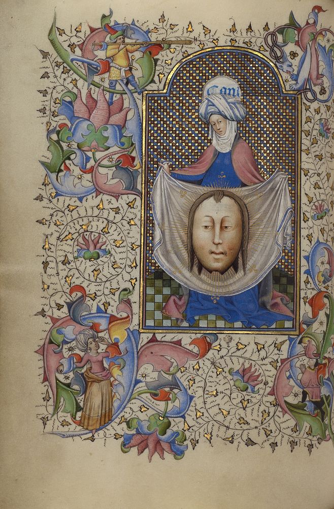 Saint Veronica Displaying the Sudarium by Master of Guillebert de Mets