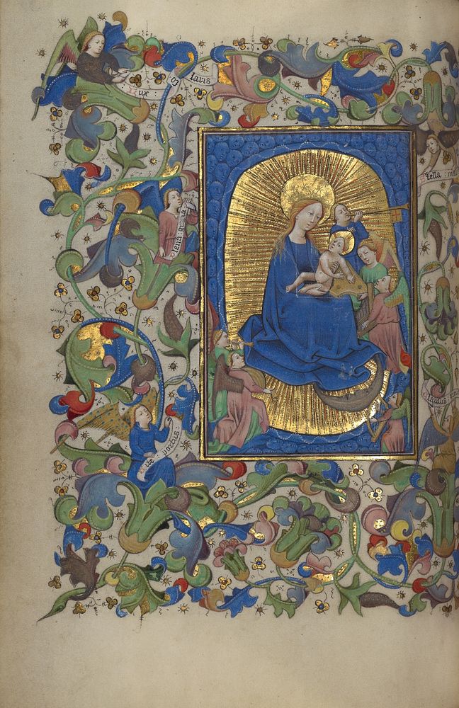 The Virgin and Child with Angels by Master of Guillebert de Mets