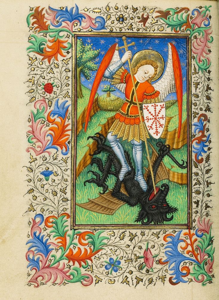 Saint Michael and the Dragon by Master of Sir John Fastolf