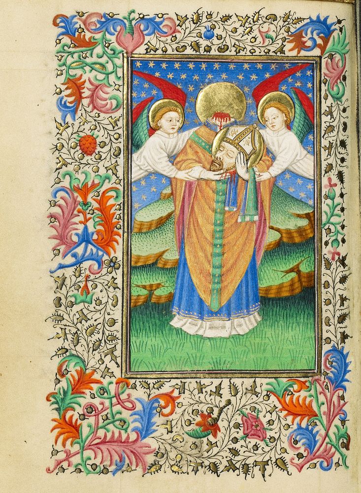 Saint Denis Holding His Head by Master of Sir John Fastolf